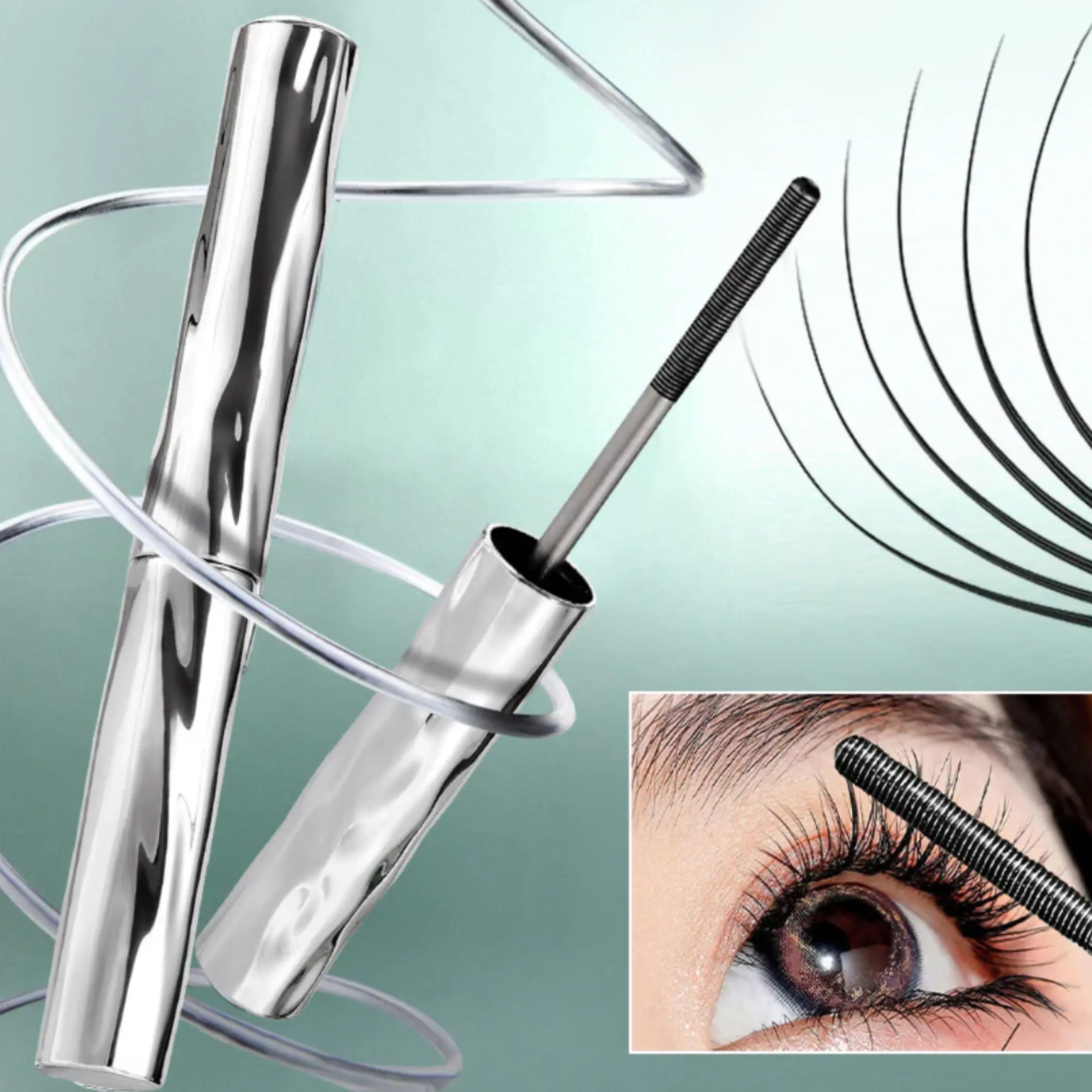 🔥 Máscara de Pestañas 2025 – Impermeable, Alarga y Riza