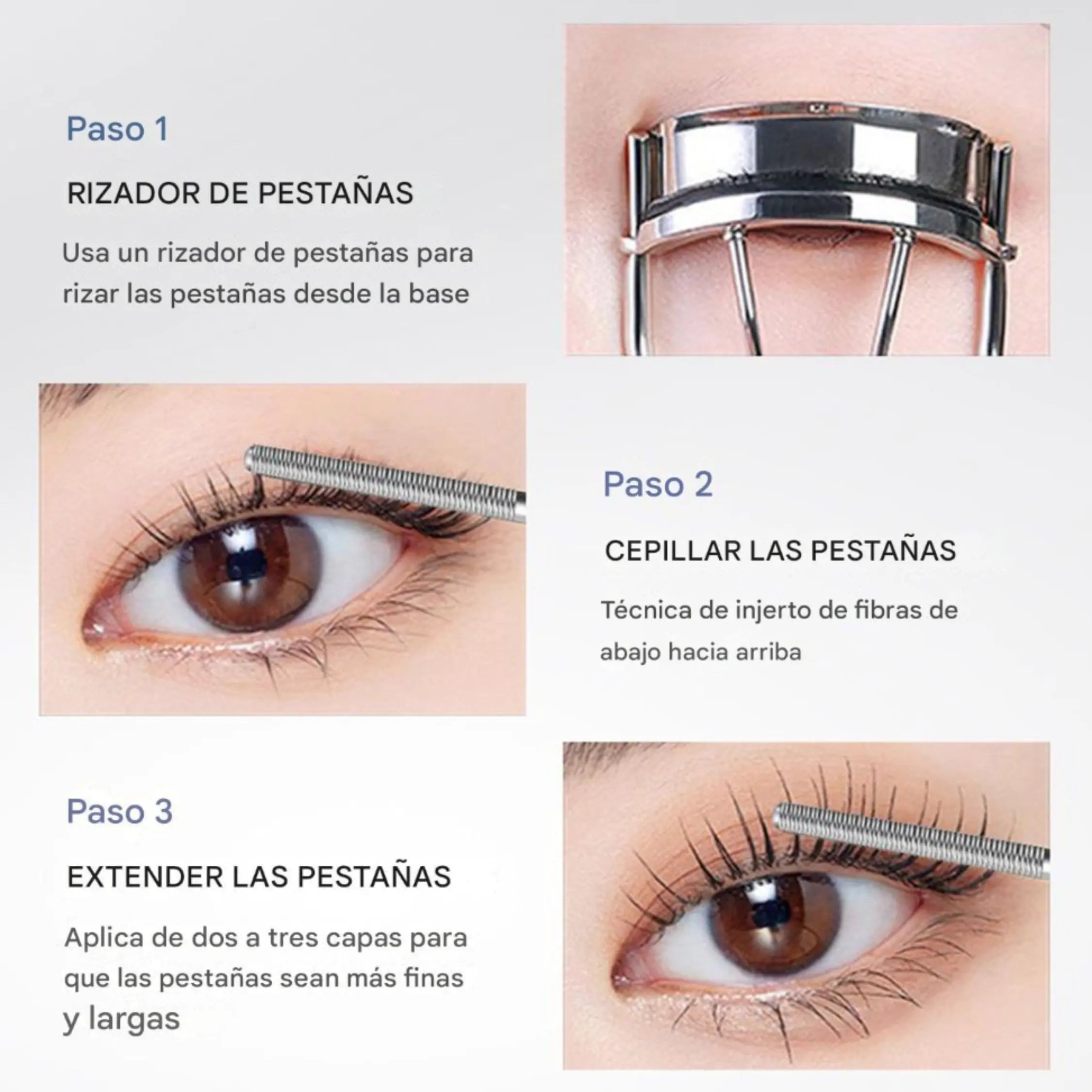 🔥 Máscara de Pestañas 2025 – Impermeable, Alarga y Riza