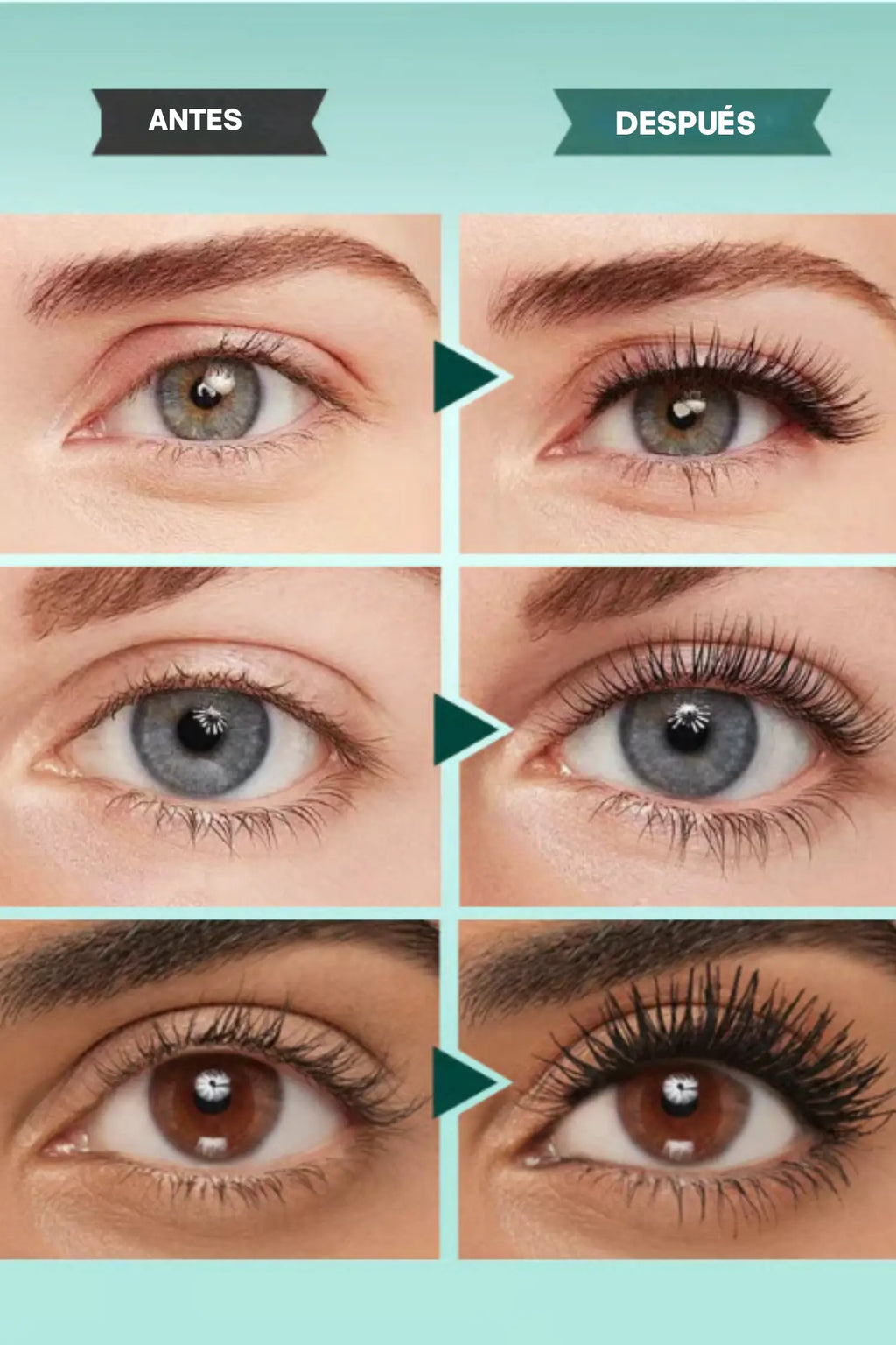 🔥 Máscara de Pestañas 2025 – Impermeable, Alarga y Riza